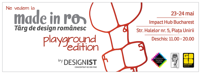 Designist MiRo6 FBcover jpg final Designeri și branduri în premieră la Made in RO   Playground edition. 13 prezențe ludice & cool.