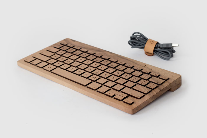 tastatura din lemn