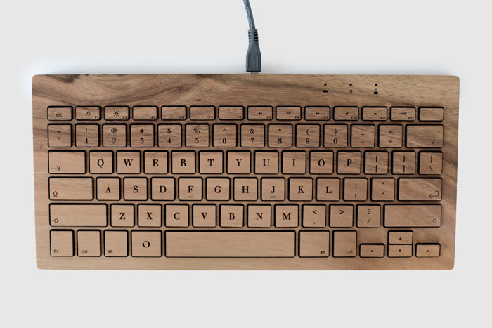 tastatura din lemn